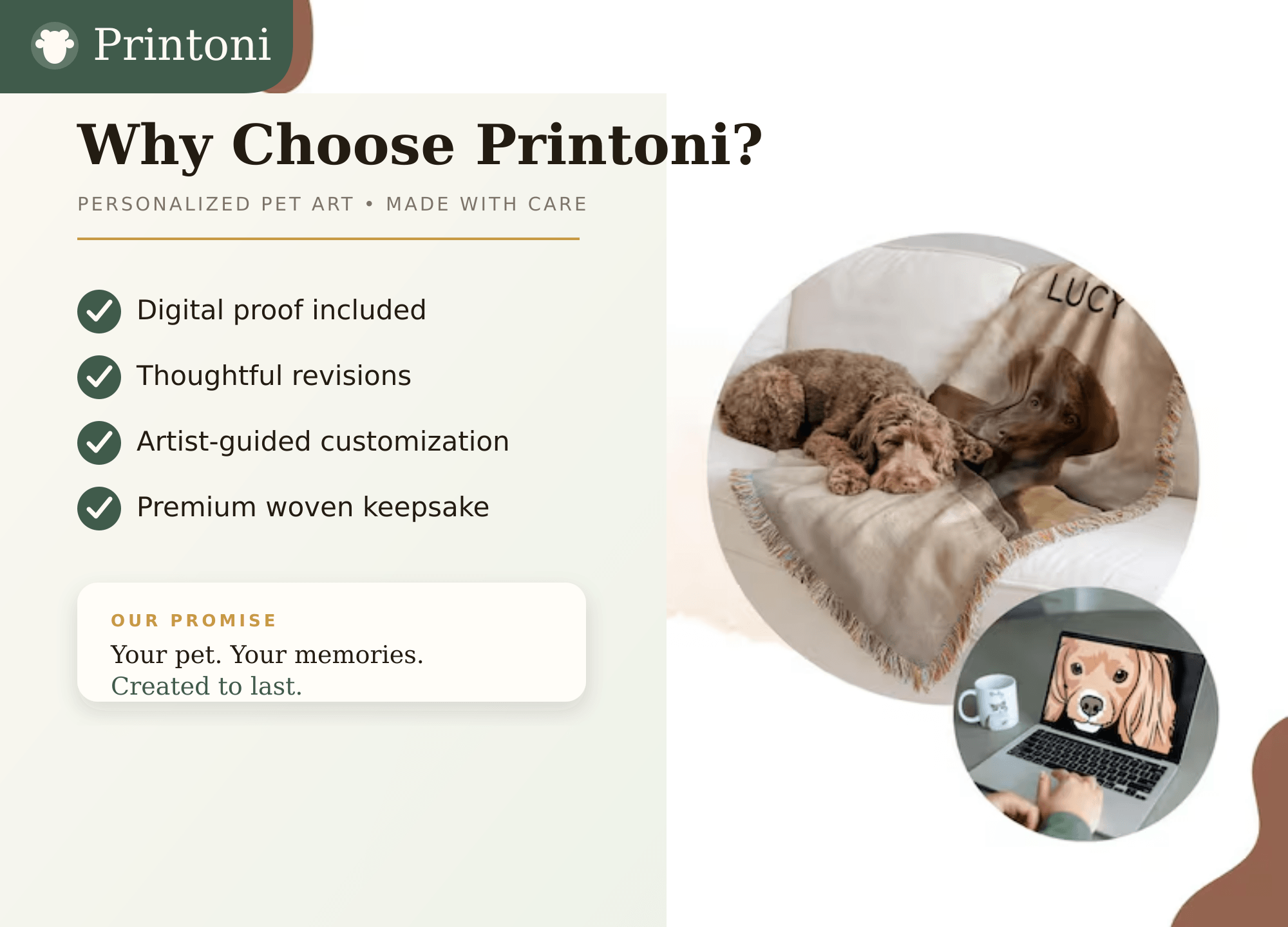 Custom Pet Woven Blanket from Photo, Personalized Cat or Dog Portrait Throw, Pet Lover Gift