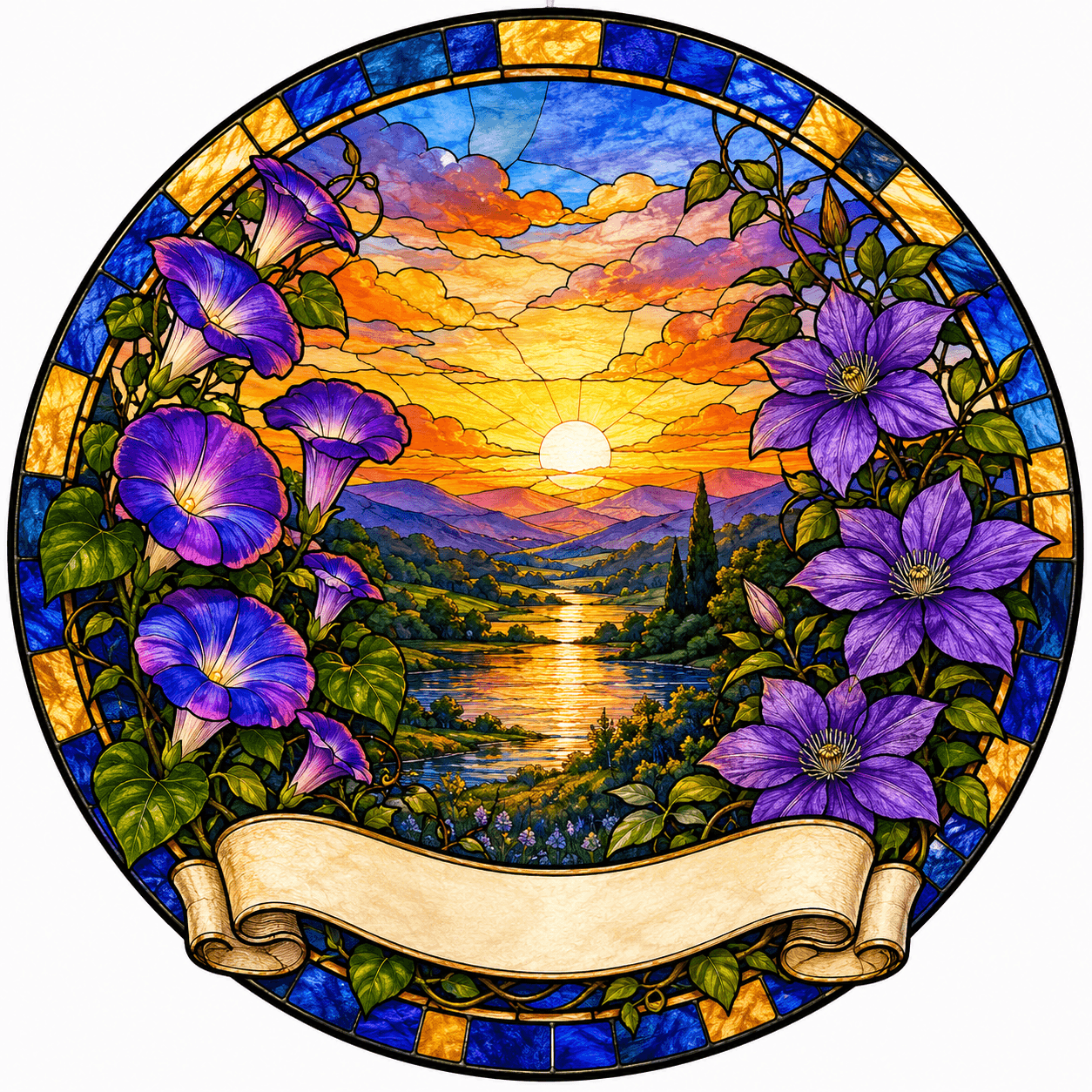 Custom Dog Stained Glass Suncatcher from Photo – Personalized Pet Memorial Window Decor