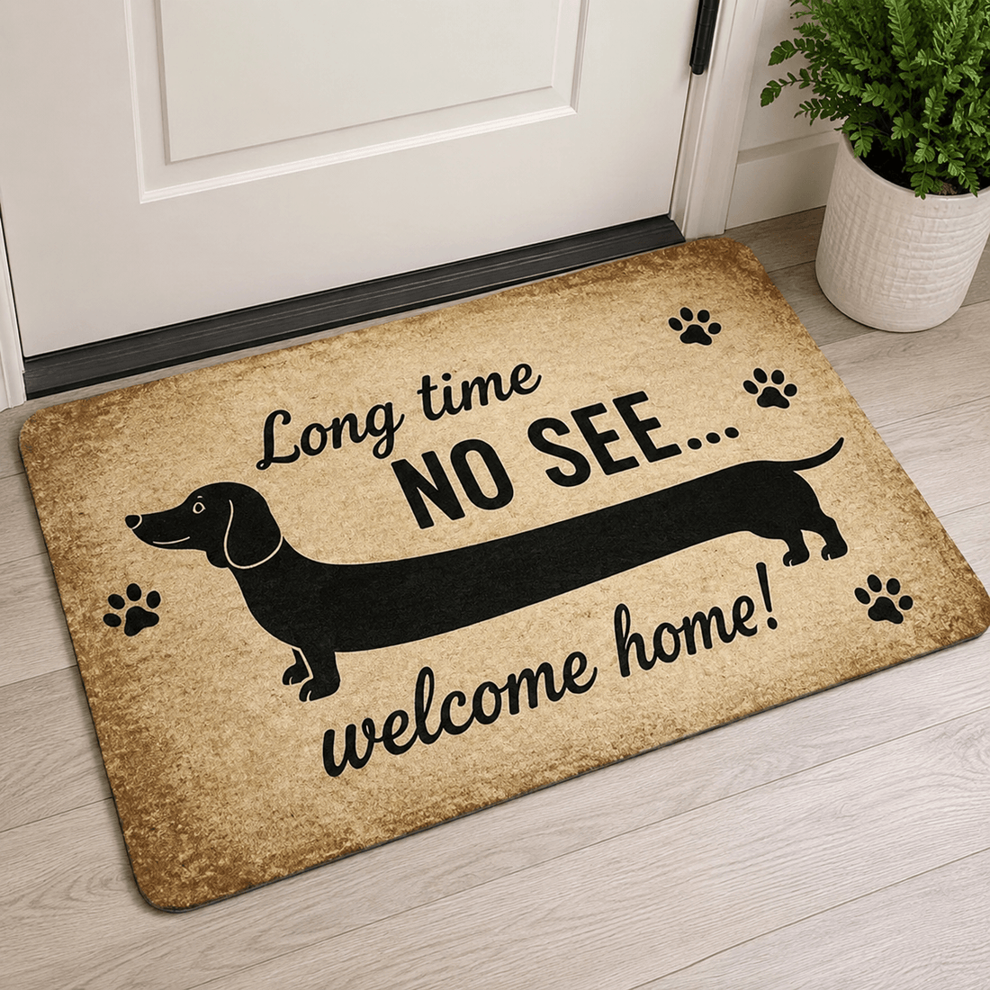 Welcome Doormat – Cute Peeking Dog Cat Door Mat, Pet Lover Gift Home Decor