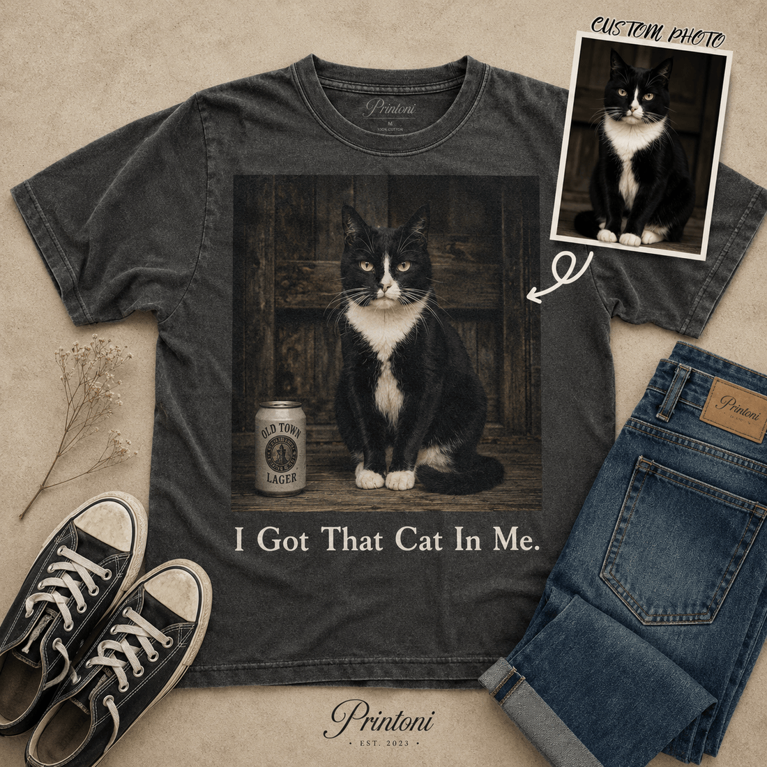 I Got That Dog In Me Shirt, Custom Dog Photo Tee from Photo, Personalized Funny Dog Lover Gift, Dog Mom Dad Shirt