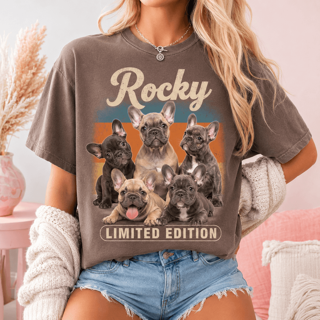 Custom Bootleg Pet Shirt from Photo, Personalized 90s Vintage Dog Cat Tee with Name, Retro Pet Lover Gift, Comfort Colors