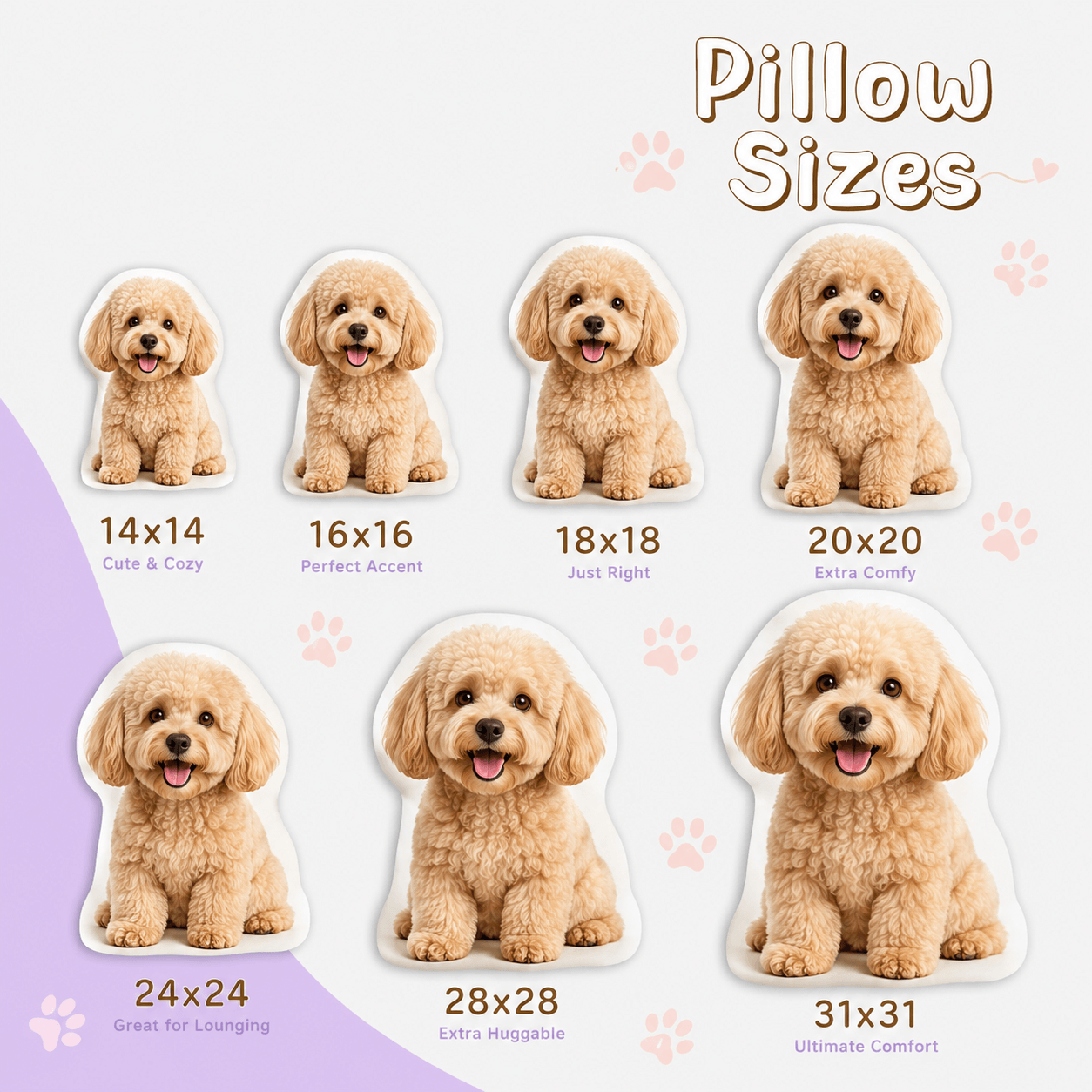 Custom Pet Photo Pillow – Turn Your Dog Cat Photo into a Huggable Keepsake Gift