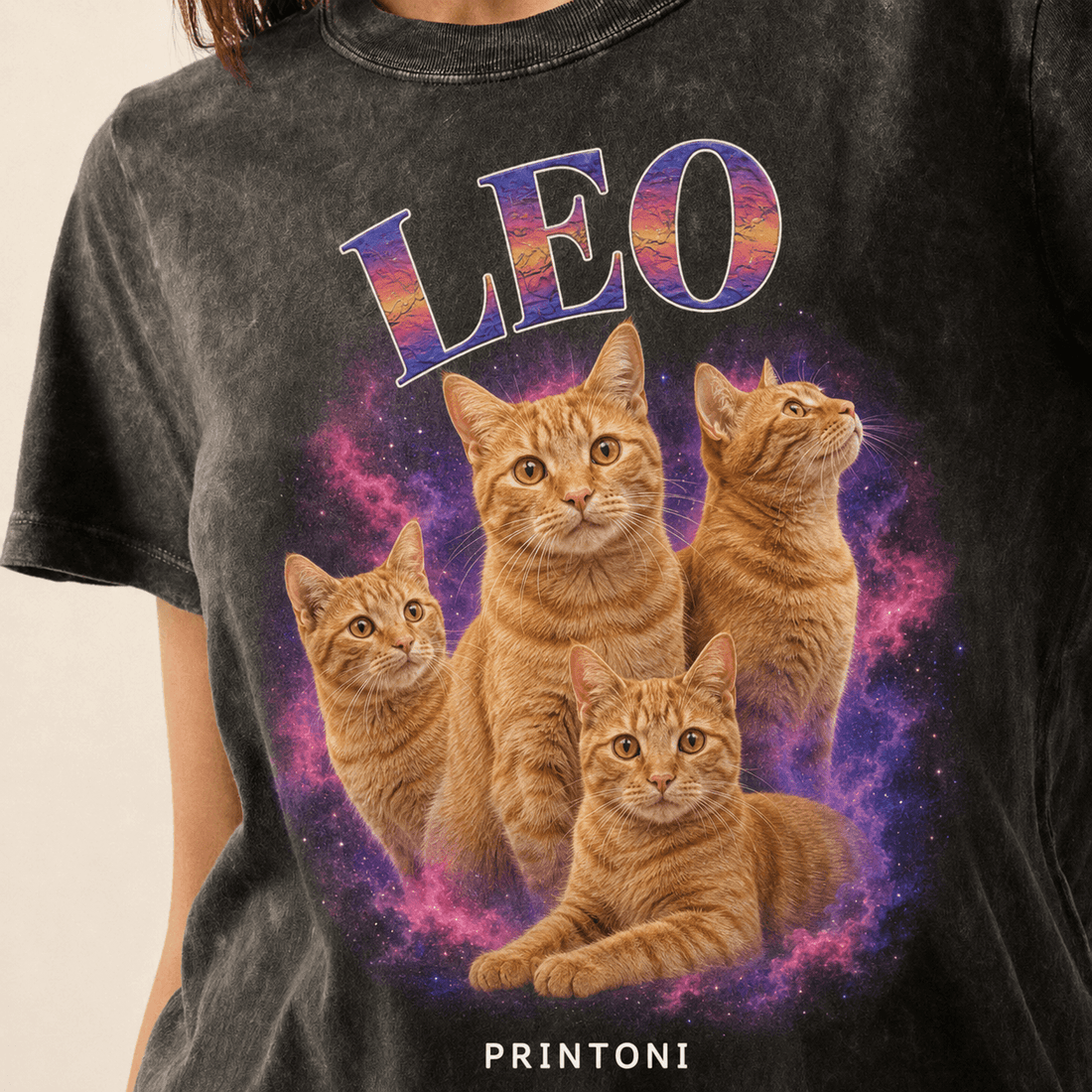 Custom Bootleg Pet Shirt from Photo, Personalized 90s Vintage Dog Cat Tee with Name, Retro Pet Lover Gift, Comfort Colors