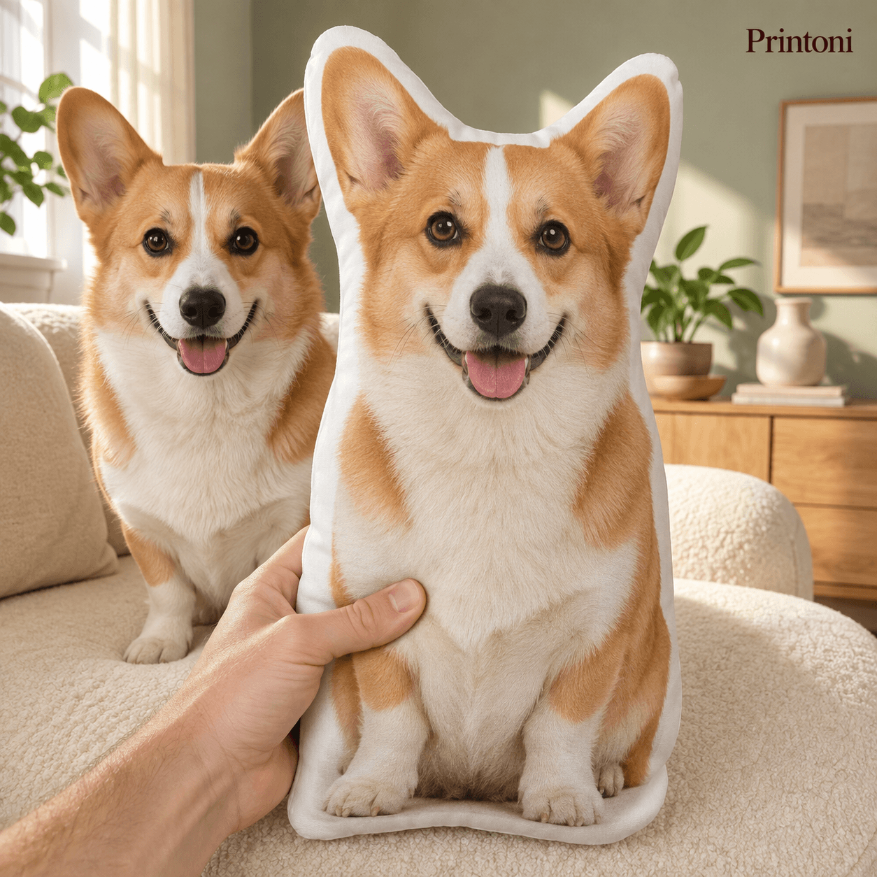 Custom Shaped Pet Pillow from Photo, Personalized Dog & Cat Body Pillow, Pet Lover Gift