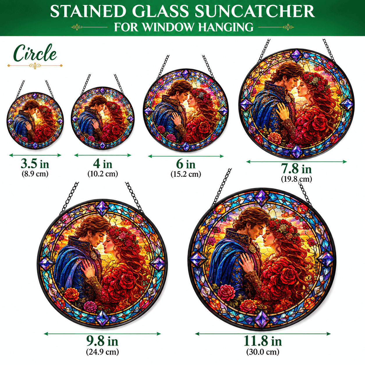 Custom Dog Stained Glass Suncatcher from Photo – Personalized Pet Memorial Window Decor