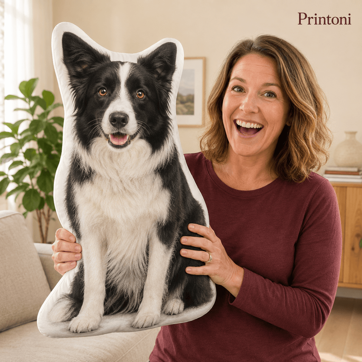 Custom Shaped Pet Pillow from Photo, Personalized Dog & Cat Body Pillow, Pet Lover Gift